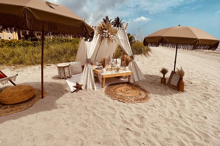 Premiere Luxury Sunrise Picnic in Hollywood Beach with Tented Oasis and more. - Photo 1 of 6